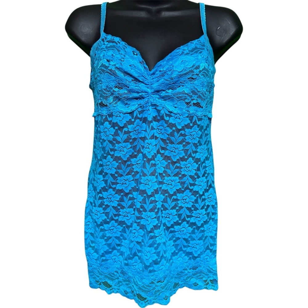 Bright Blue Lace Cami | Y2K Vintage Inspired